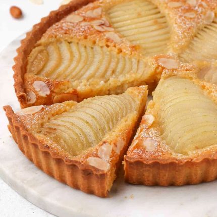 Almond and pear tart