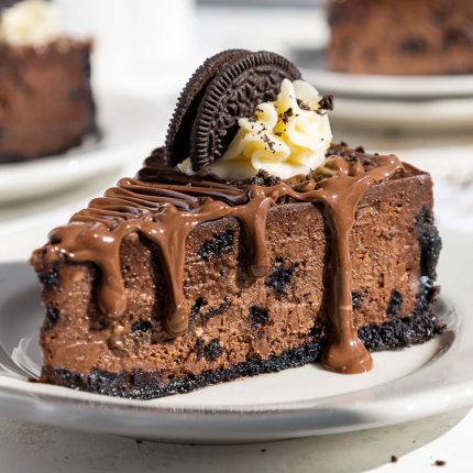 Nutella and Oreo cheesecake
