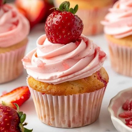 Strawberry cupcake